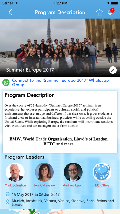 IBSABROAD Screenshot