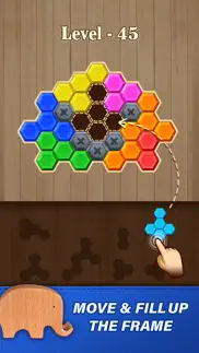 block hexa puzzle: wooden game iphone screenshot 1