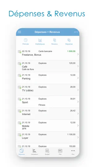 Capture d'écran de Budget - Finances Personnelles sur iPhone 2
