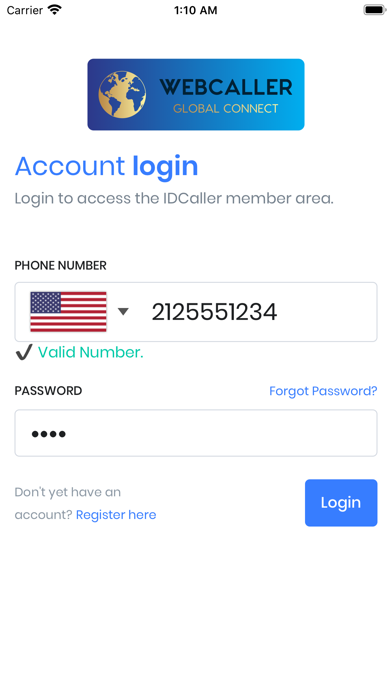 WebCaller iPhone screenshot 5 - Social Networking app