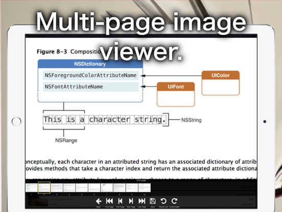 Multi-page Image Viewer iPad screenshot 1 - Productivity app