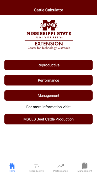 MSUES Cattle Calculator Screenshot