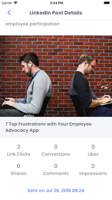 Social Advocacy Screenshot