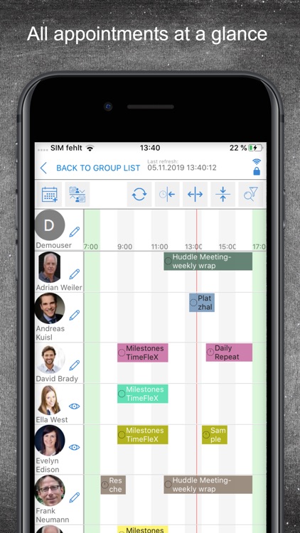 TimeFleX V2 Group Calendar