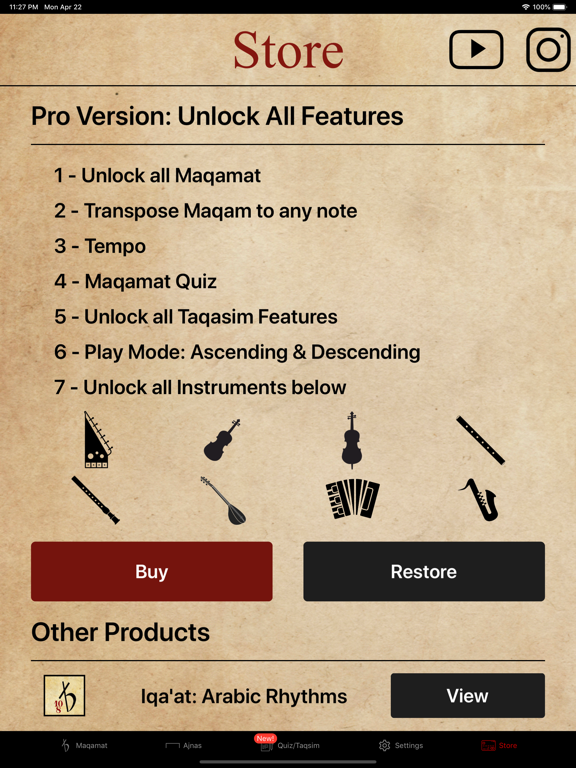 Maqamat Al-Arabiya iPad screenshot 7 - Music app
