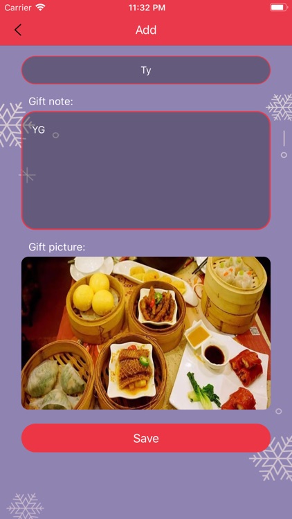 Christmas shopping bag