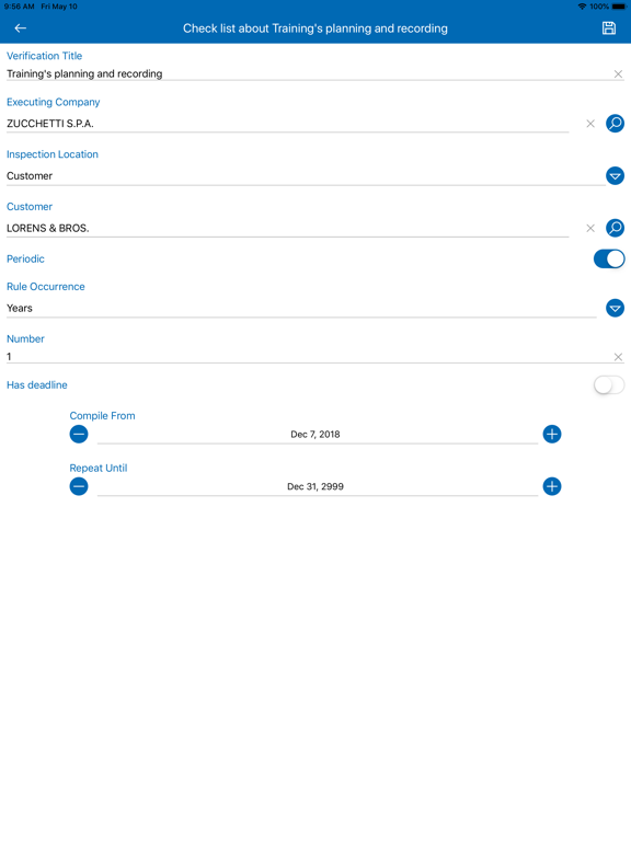 ZAudit Enterprise Edition iPad screenshot