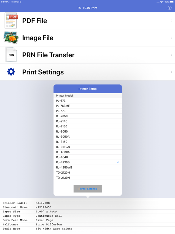 Screenshot #5 pour RJ-4040 Print