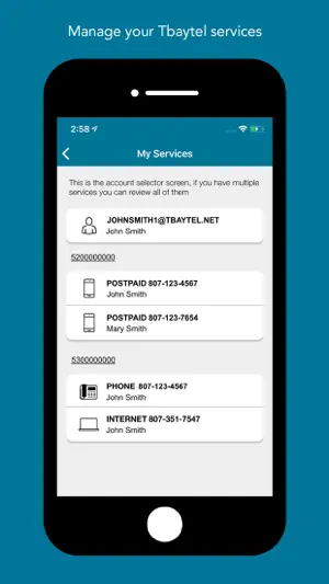 myTbaytel screenshot 1