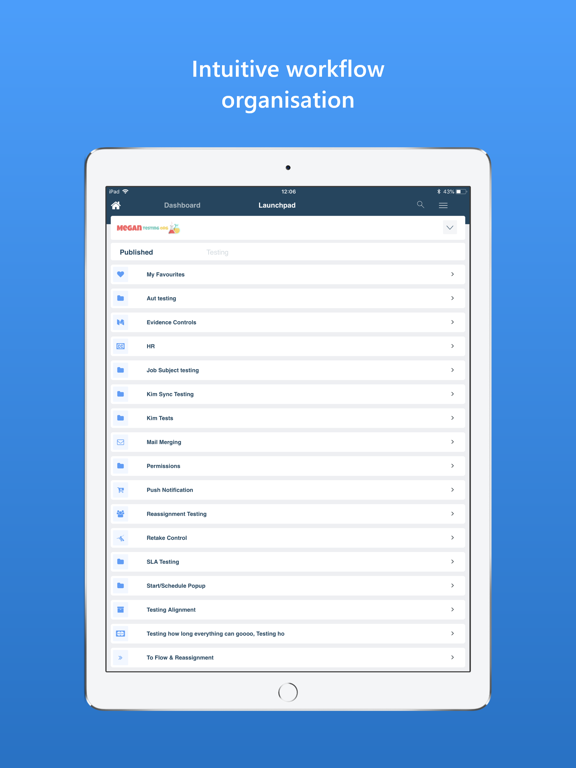 Centricity iPad screenshot