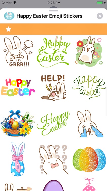 Happy Easter Emoji Stickers !