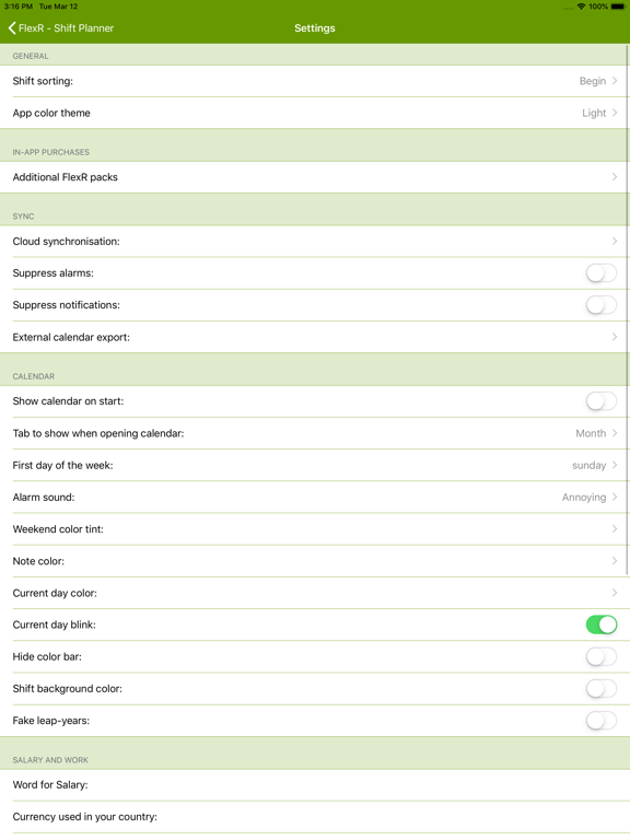 Screenshot #6 pour FlexR (Shift planner)