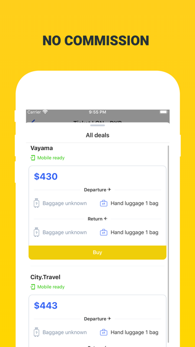 Plane Tickets - Cheap Flights Screenshot