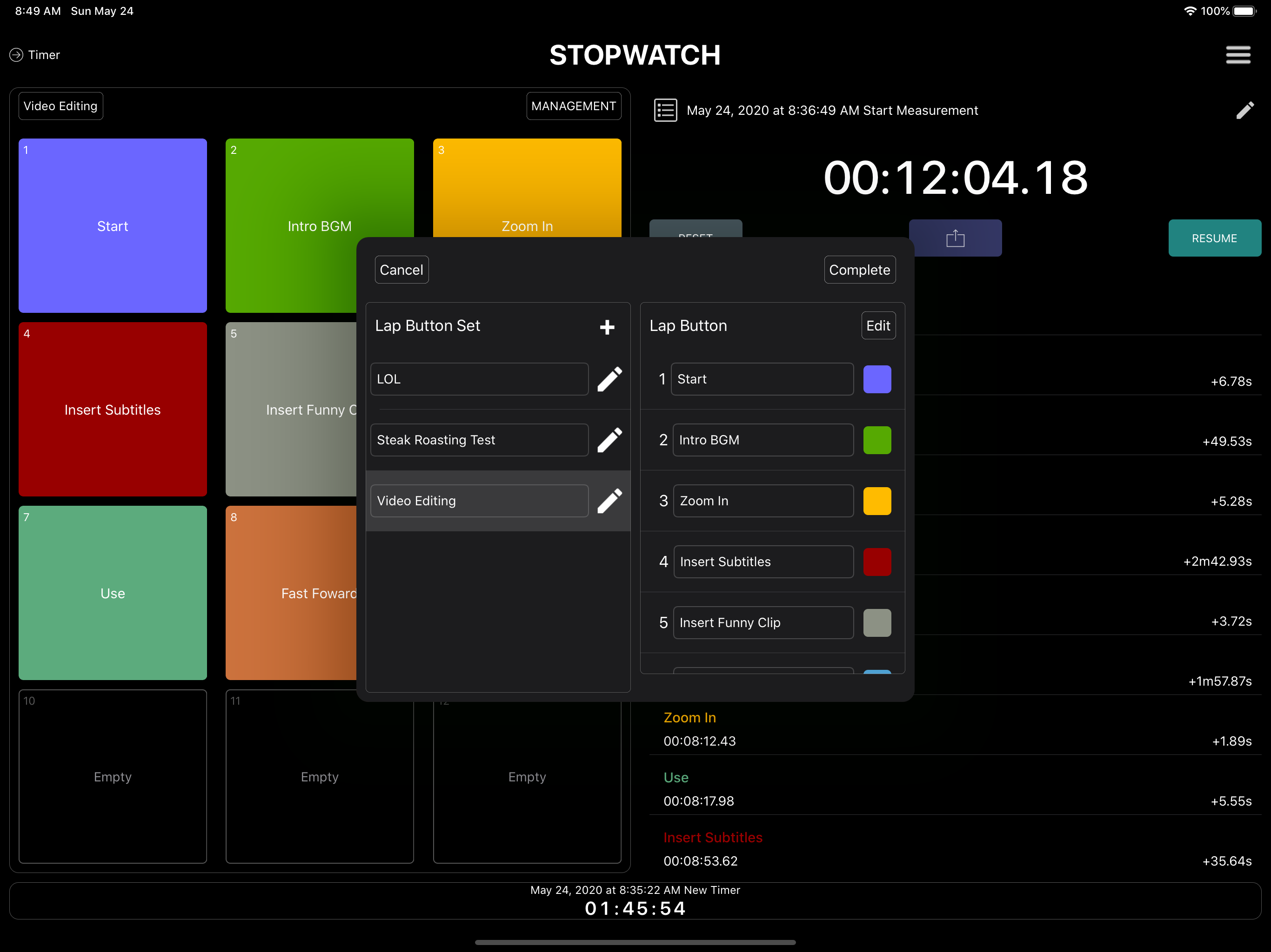 StopWatchA - Stopwatch For Pro