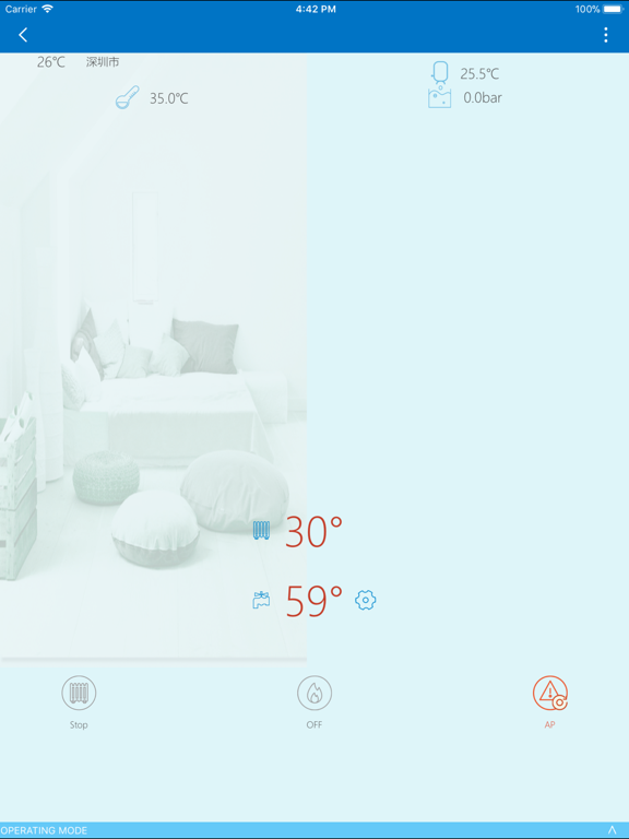 MyDomo iPad screenshot