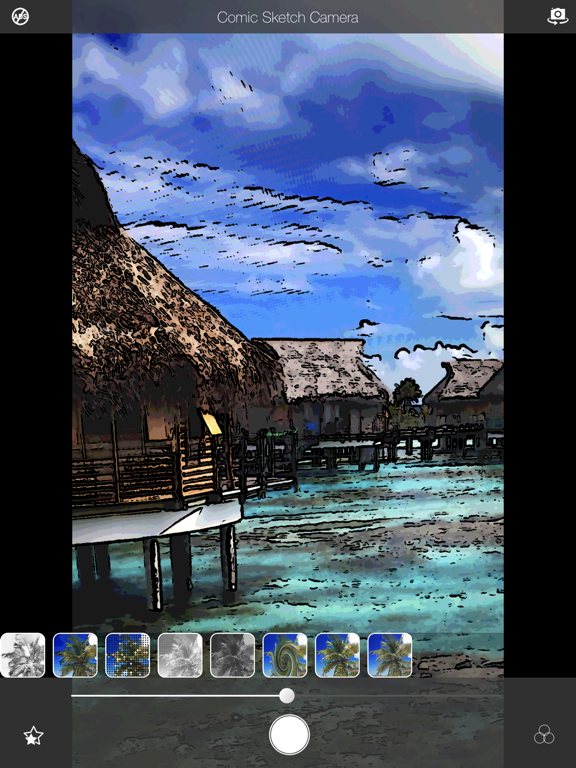 Comic Sketch Camera iPad screenshot 1 - Photo & Video app