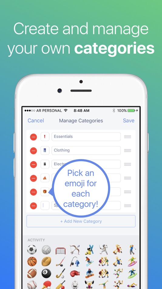 #3. Packing List Checklist (iOS) 由: Diego de Paz Sierra