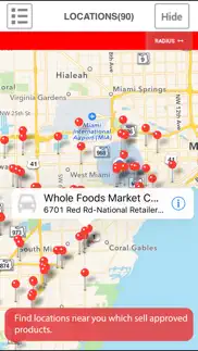 find real food locations iphone screenshot 2