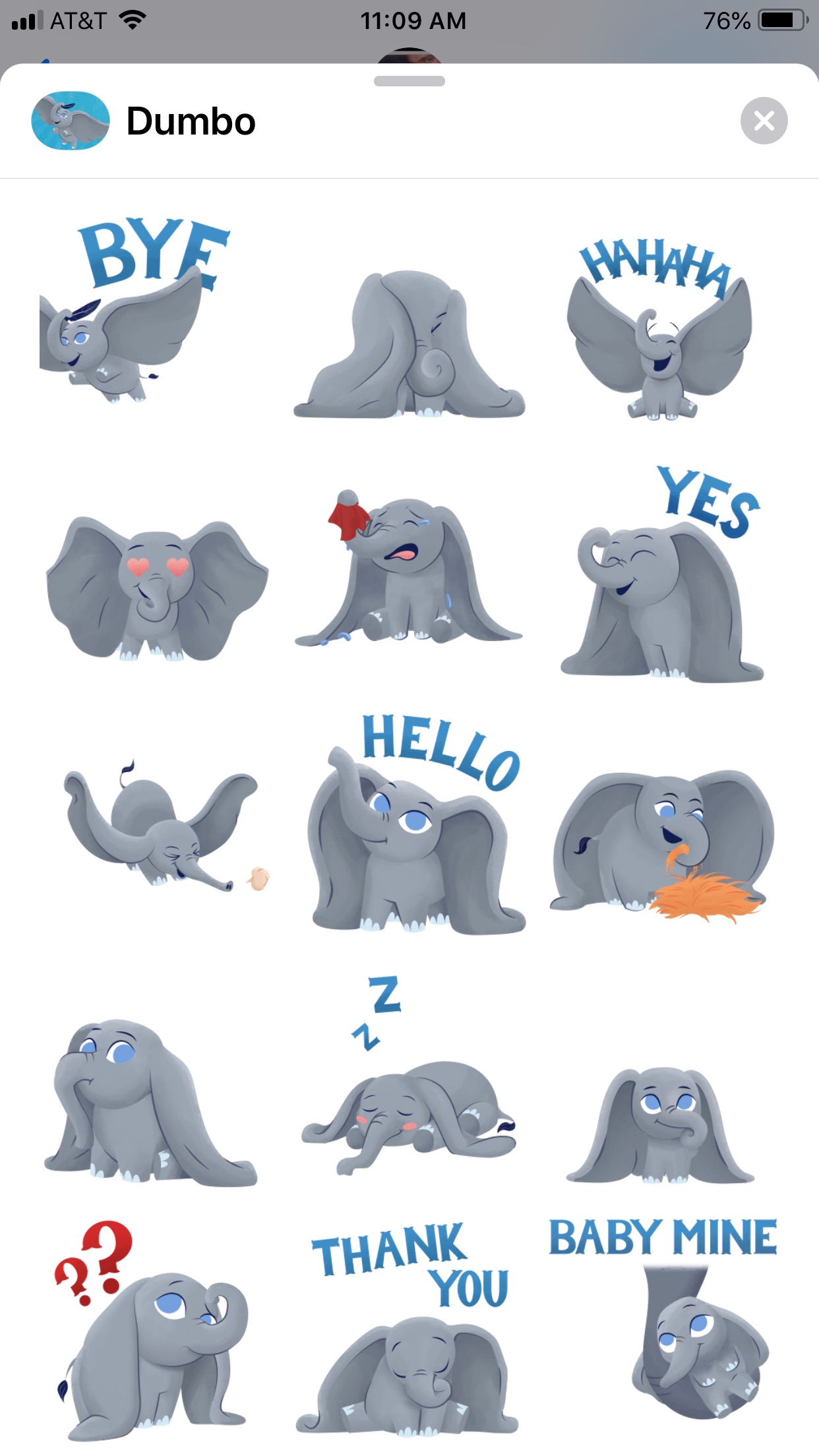 Screenshot 2 of Disney Stickers: Dumbo