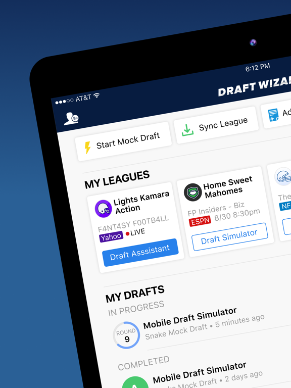 Fantasy Football Draft Wizard screenshot