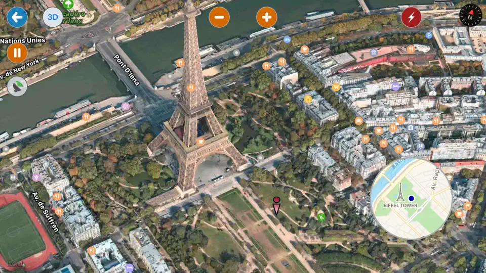 Capture d'écran de Créer Un Itinéraire: MapWalker sur iPhone 2