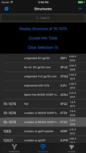 HIV Antibody Database screenshot 1
