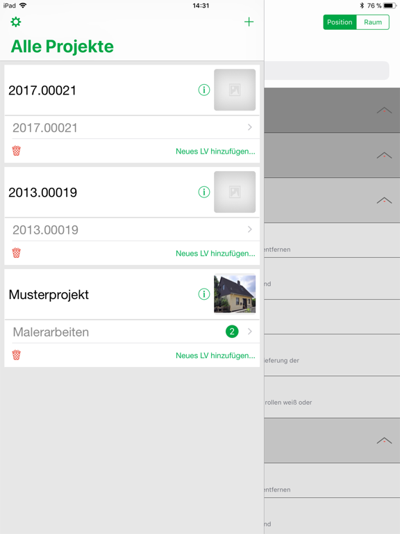 Screenshot #4 pour MOSER Aufmaß