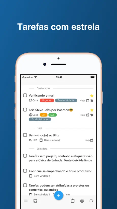 Tarefas e lembretes — Blitz