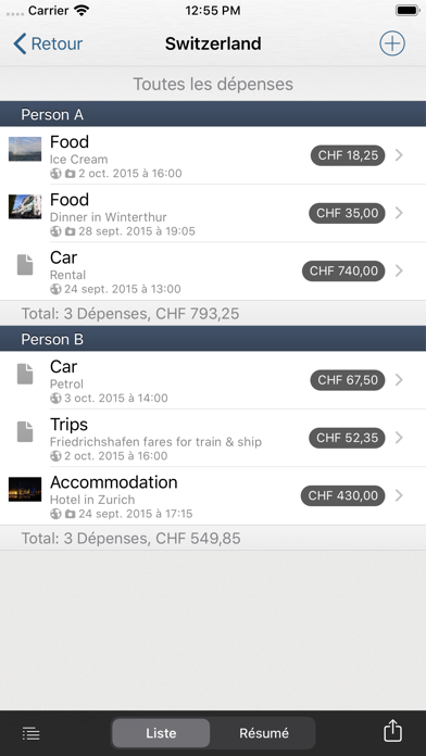 Screenshot #1 pour Assistant Dépenses