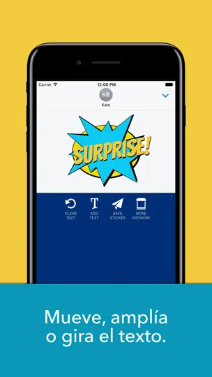 Captura de pantalla de Speech Bubbles en iPhone 4