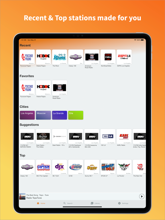 Screenshot #5 pour TopoTune - Live Radio & Music