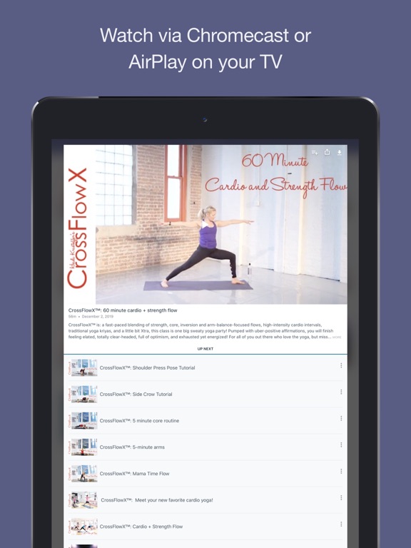 CrossFlow Yoga iPad screenshot 5 - Health & Fitness app