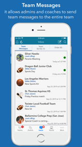 InstaTeam sports team manager screenshot