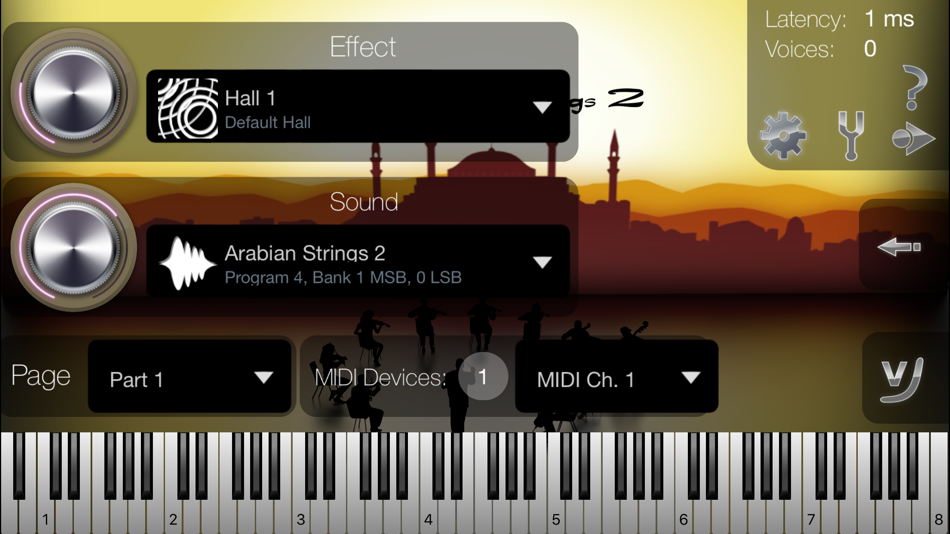 #3. Oriental Strings (iOS) 由: Christian Schoenebeck d/b/a Crudebyte