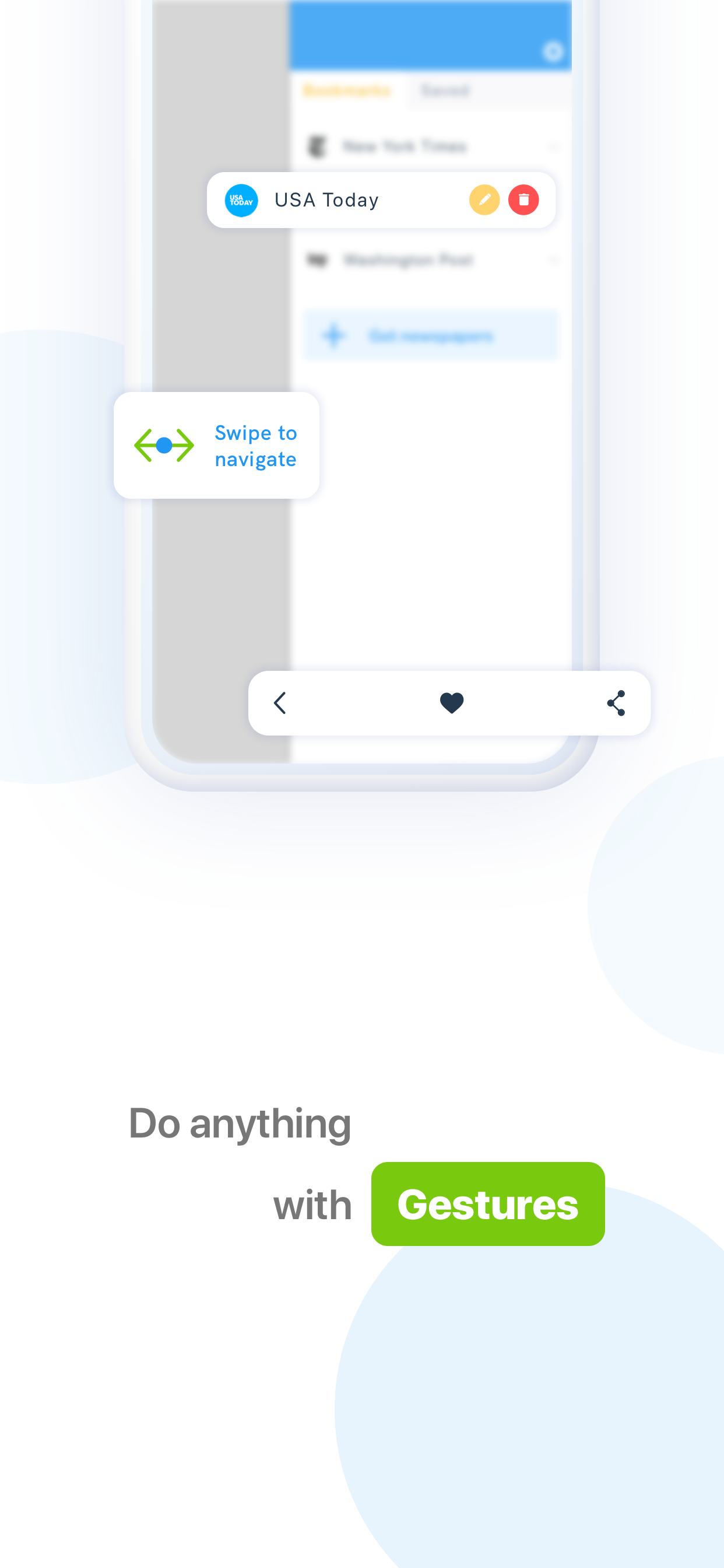 Newspaper bookmarks: feed news screenshot 4