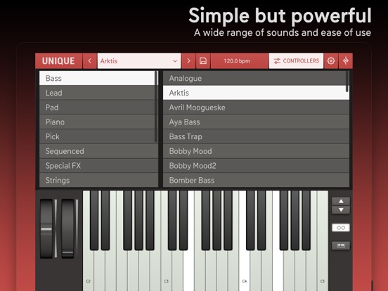 Unique for iPad - Analog Synth iPad app afbeelding 4