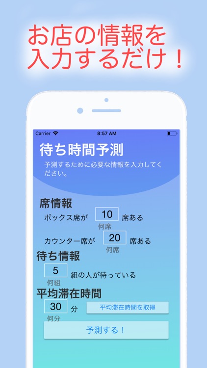 レストラン待ち時間予測