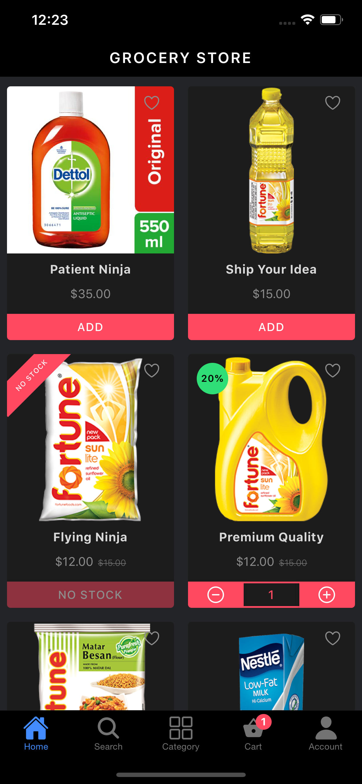Quick Order WooCommerce app
