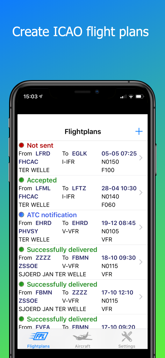 AeroPlus FlightPlan - VFR-IFR