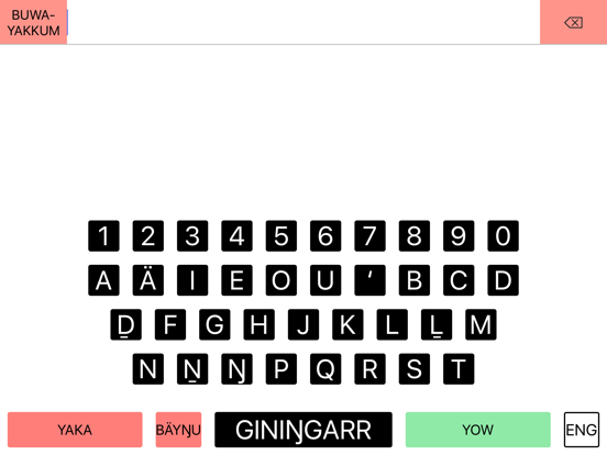 Screenshot #5 pour Yolŋu Matha - English Keyboard