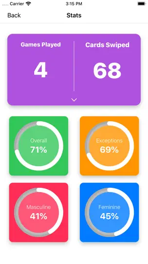 Screenshot von Genre - French Noun Genders auf dem iPhone 2