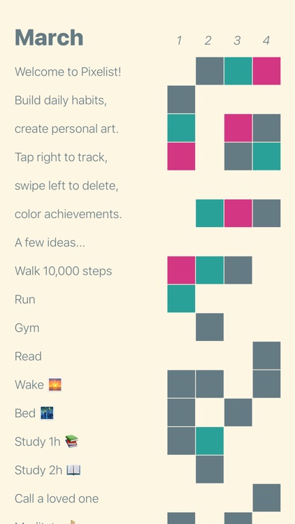 Pixelist - Habit Tracker