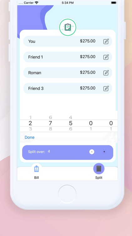OFFLINE Bill Splitter screenshot-5