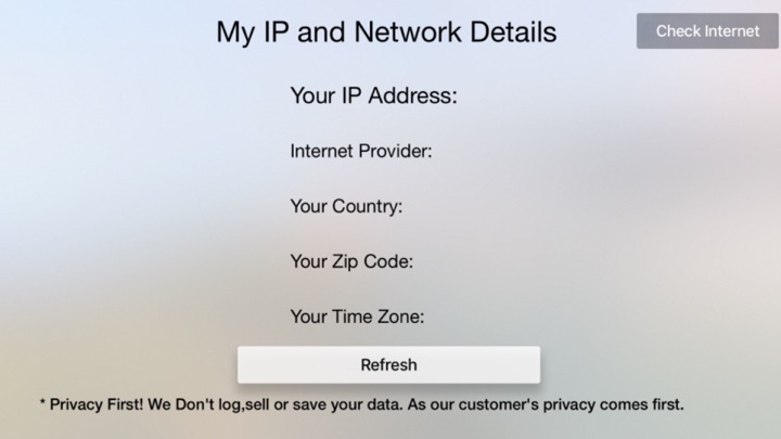 Screenshot #2 pour My IP address & Speedtest TV