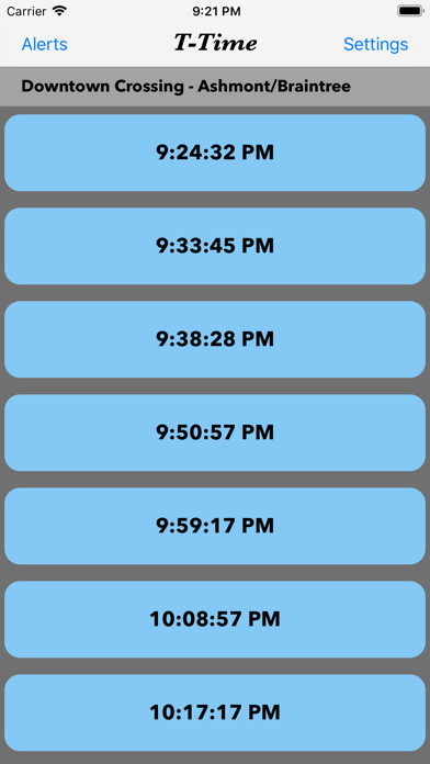 T-Times iPhone screenshot 1 - Travel app