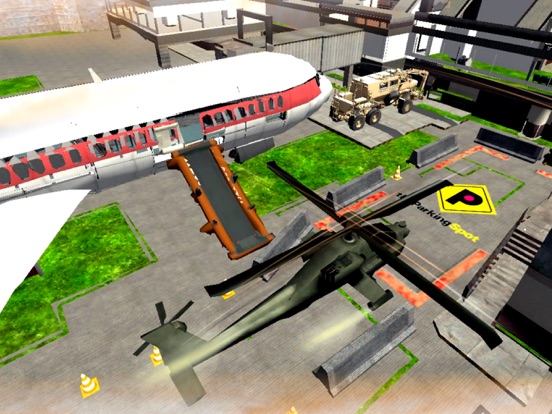 Helicopter Airport Parking iPad screenshot