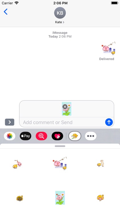 Funny stickers of mushrooms