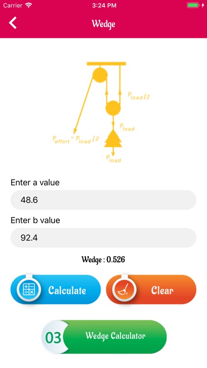 Calculator For Plan and Pulley screenshot-3