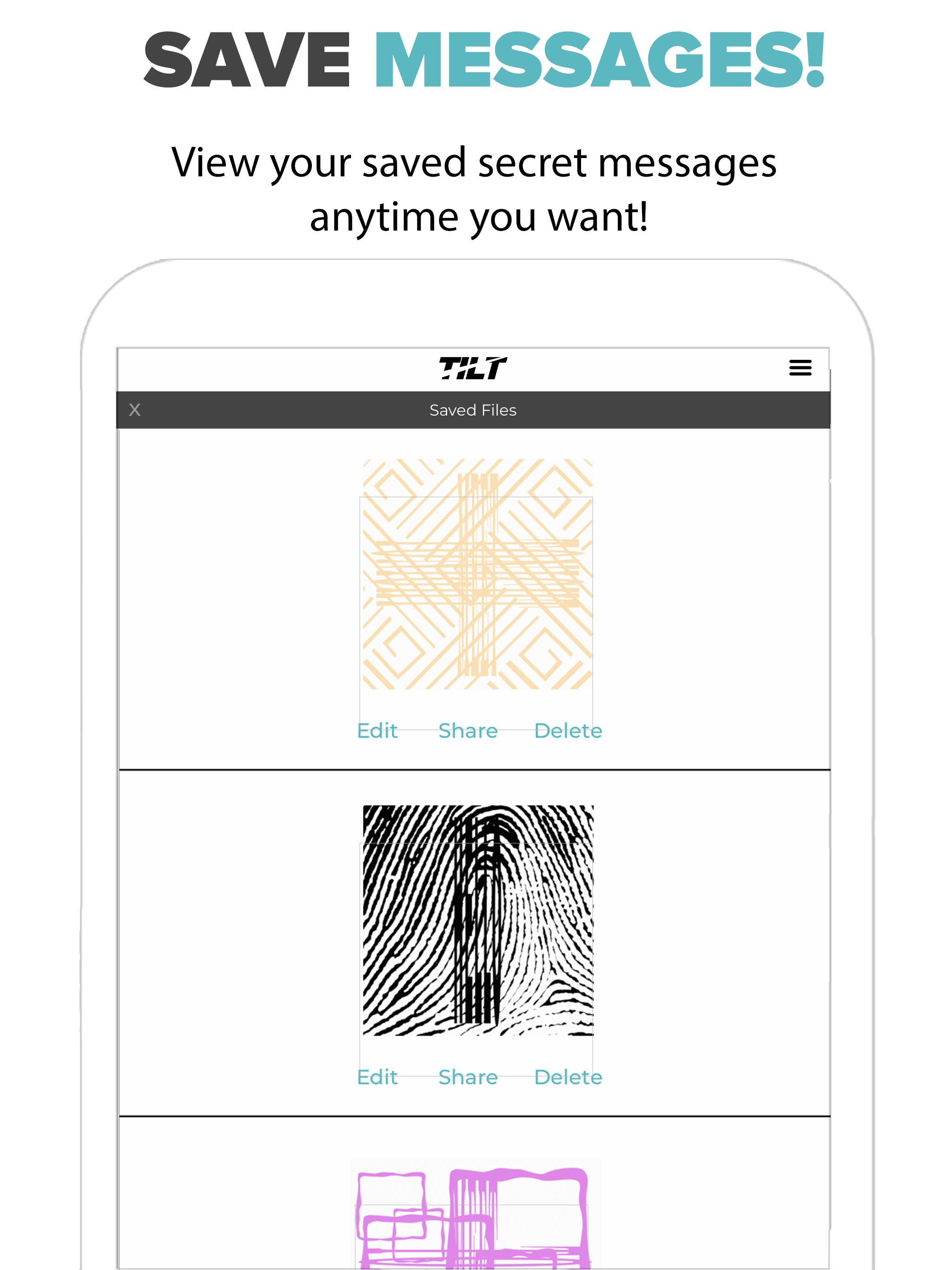 TILT Spoof Text Message App