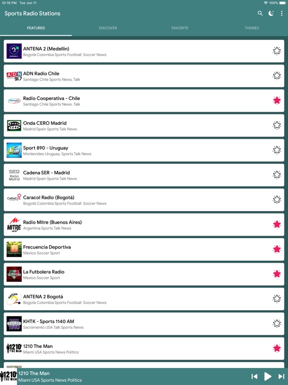 Screenshot #4 pour Stations de radio de sport en